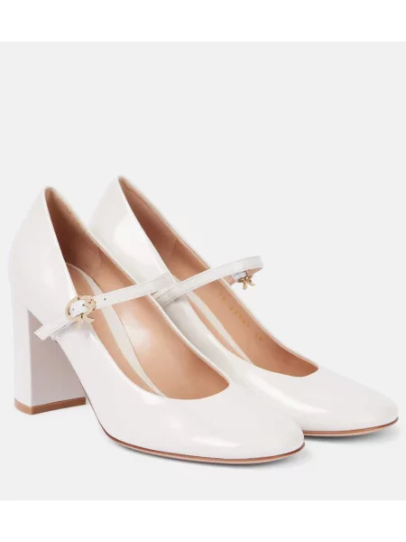 Pantofi cu toc Gianvito Rossi din piele alb