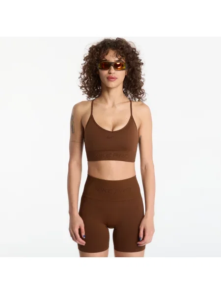 Sutien Nike Pro Seamless Light-Support Padded Sports Bra Cacao Wow L