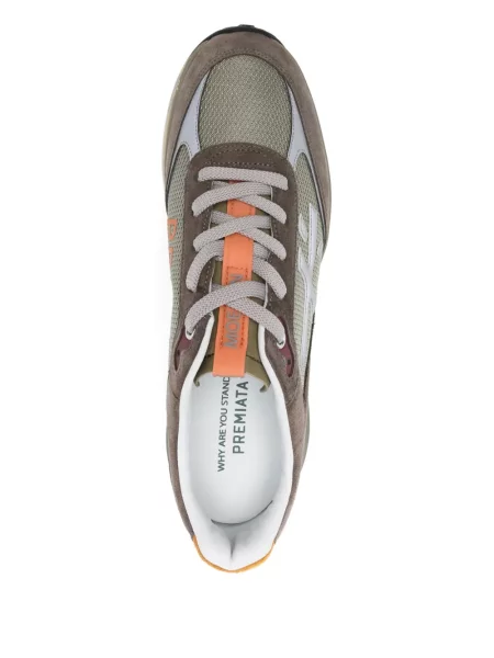 Sneakerși Premiata cu șireturi din dantelă
