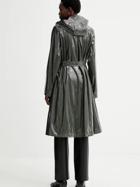 Куртка Rains A-Line Longer W Jacket демісезонна зелений