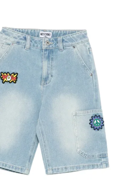 Szorty dziecięce Moschino niebieskie