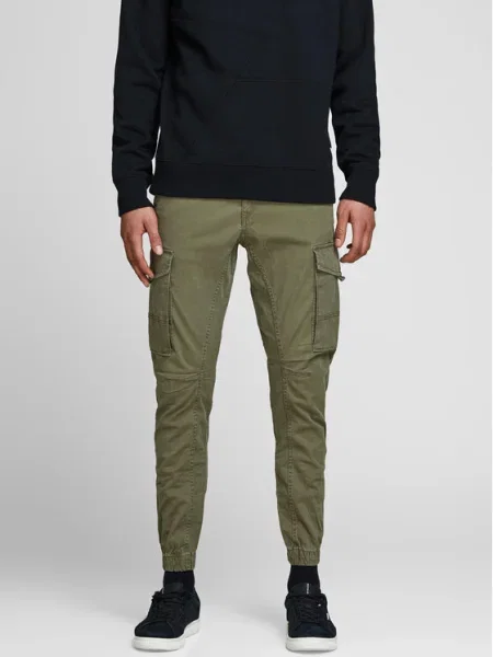 Jack&Jones Pantaloni din Paul Flake Tapered Fit verde