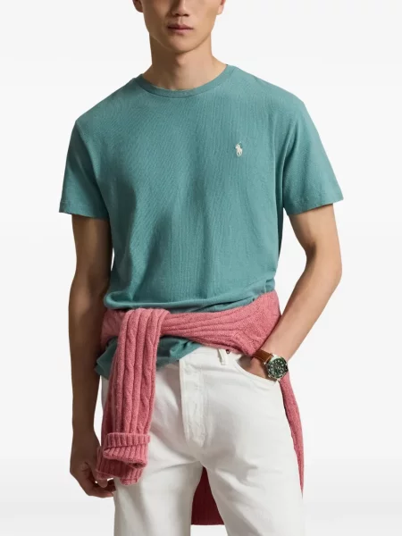 Τρέξιμο polo Polo Ralph Lauren υφαίνω διαγωνίως κλασικό πράσινο