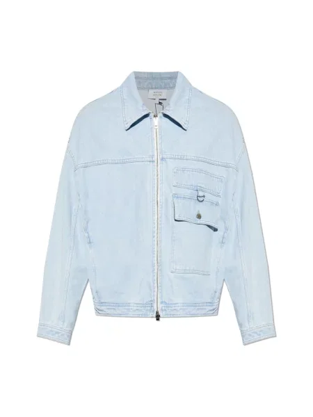 Maison Kitsuné kurtka jeansowa niebieska