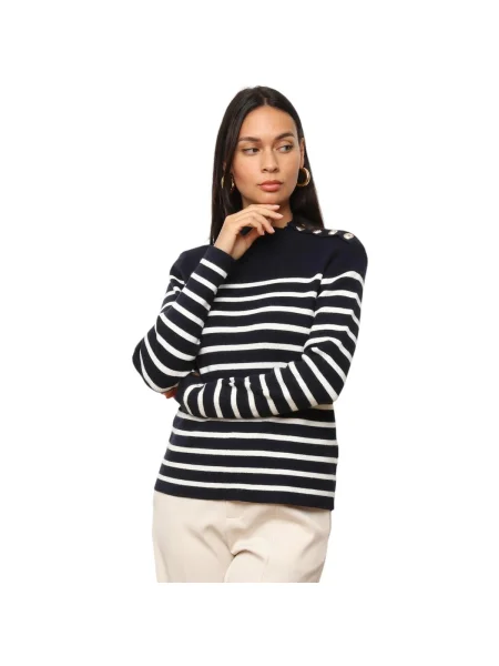 Pulover La Modeuse albastru