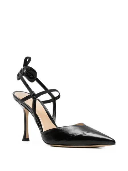 Pantofi cu toc Fendi slingback negru