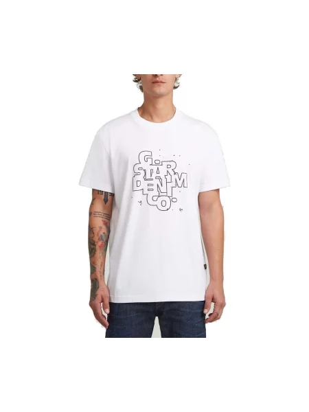 G-Star Raw T-shirt HD Print bijela