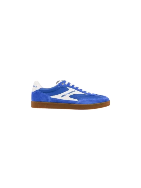 Sneakersy Karl Lagerfeld skórzane niebieskie