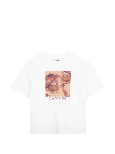 Dětské tričko Lanvin Enfant bílé