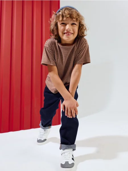 Sinsay džíny loose tapered námořnická modrá