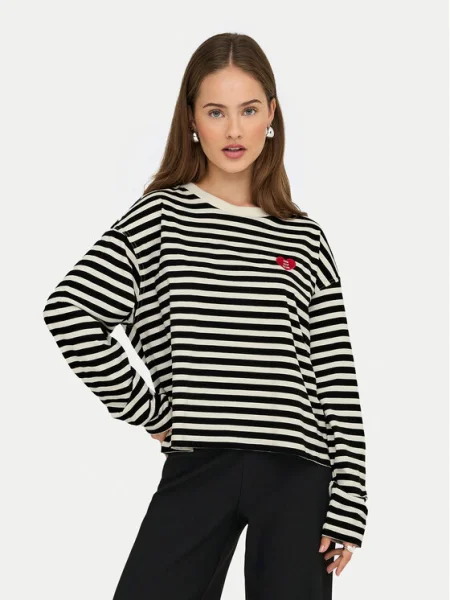 ONLY Bluză Livina negru