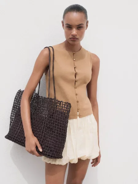 Жилет Mango коричневый