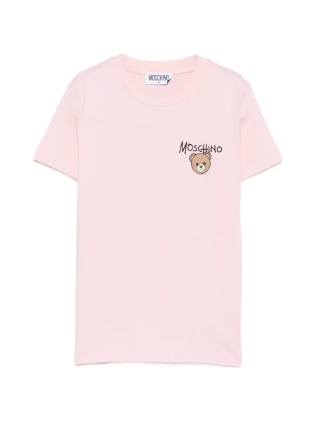 Koszulka dziecięca Moschino różowa