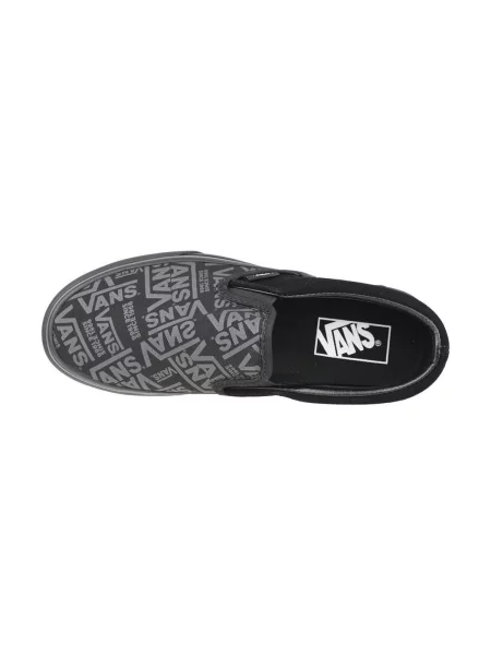 Platform talpú klasszikus slip on félcipő Vans szürke