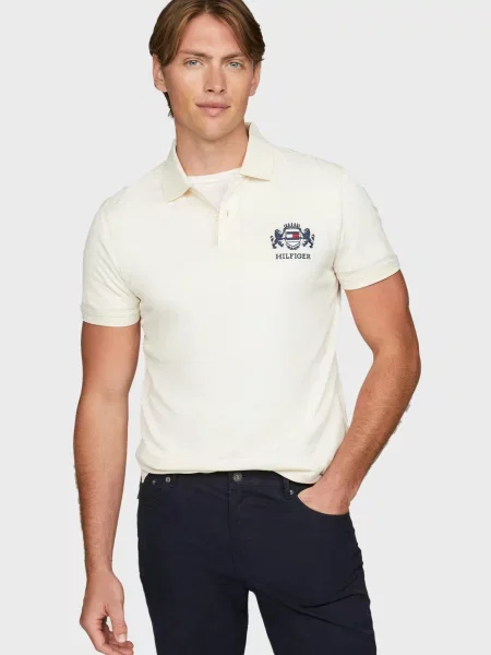 Поло Tommy Hilfiger біле