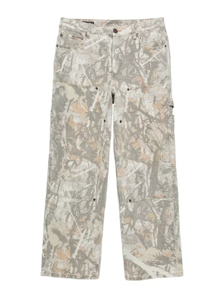 Pull&Bear Pantaloni cu STWD ecru / maro deschis / metalic / deschis gri
