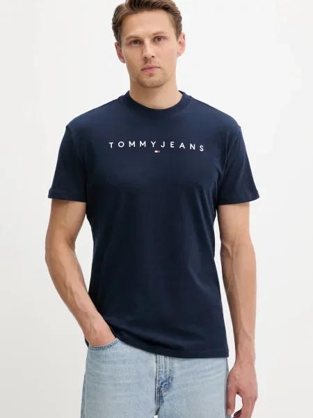 Tommy Jeans t-shirt ανδρικό μπλε