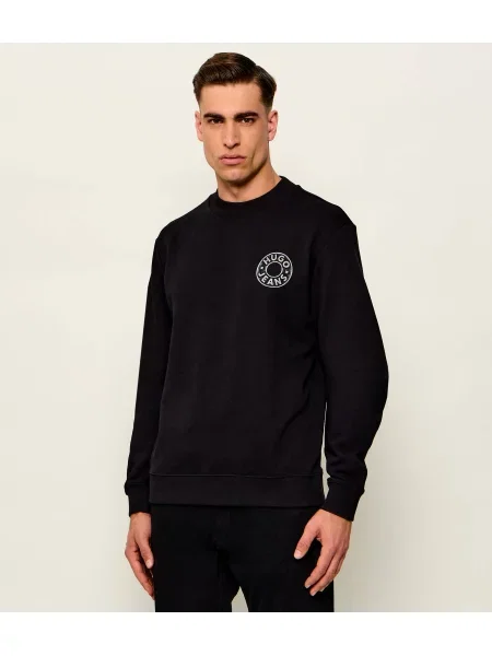 Hugo Blue Hanorac Nedos | Relaxed fit negru