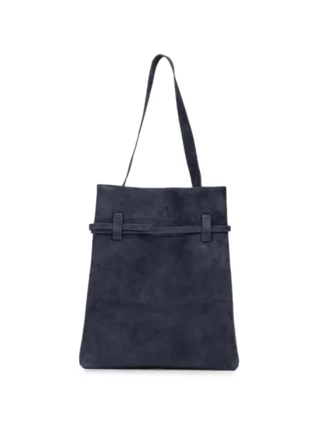 Τσάντα shopper Manu Atelier σουέτ μπλε