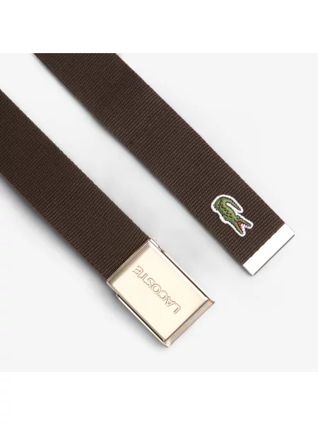 Колан Lacoste Woven Strap In Kit Belt Palmier Chine/Delft
