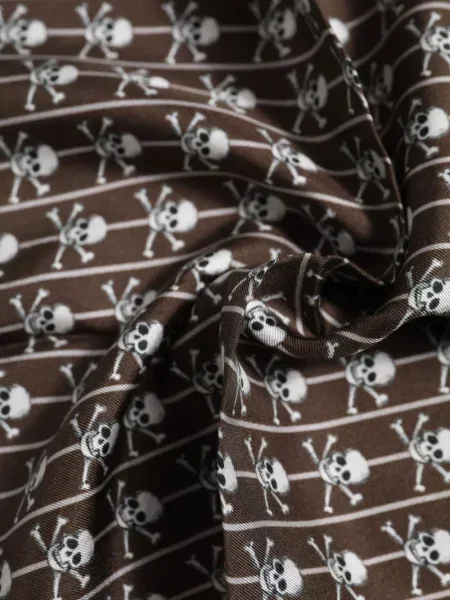 Fular Dolce & Gabbana de mătase maro