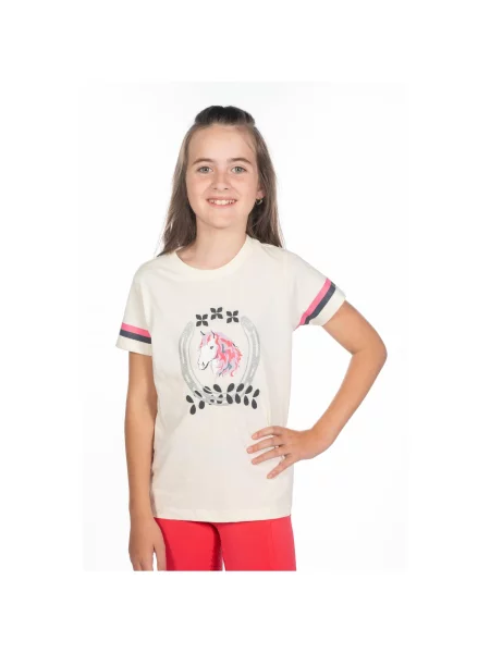 T-shirt dziewczęcy HKM Kids Aymee biała