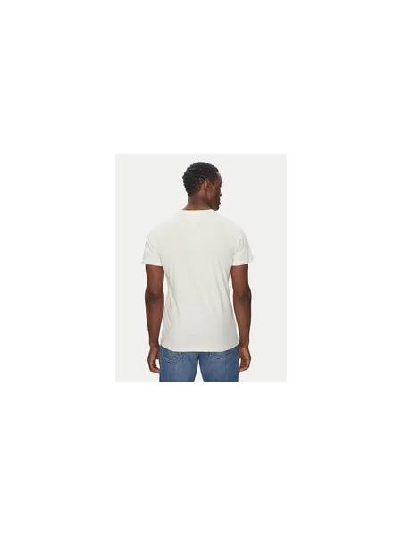 Tommy Jeans T-shirt Essential Krem Slim Fit