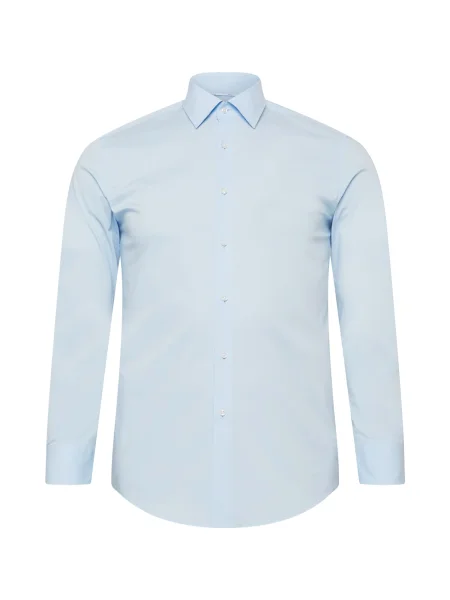 BOSS Black Cămașă Hank pastel albastru