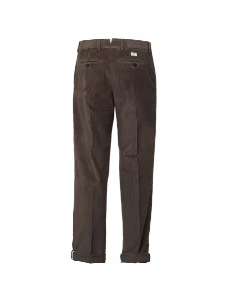 Pantaloni Pt Torino de catifea cord maro