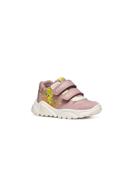 Geox CIUFCIUF Looney Tunes sneakers detské ružová