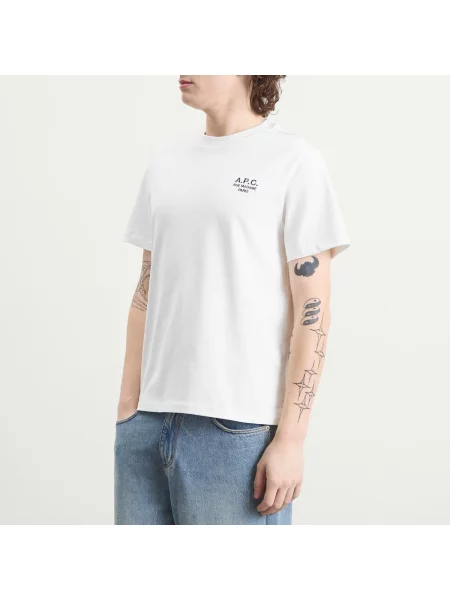 Koszulka A.p.c. z krótkim rękawem biała