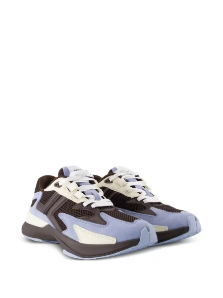 Sneakersy Lanvin zamszowe brązowe