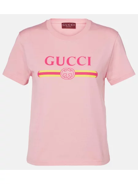 Jersey majica Gucci s potiskom roza