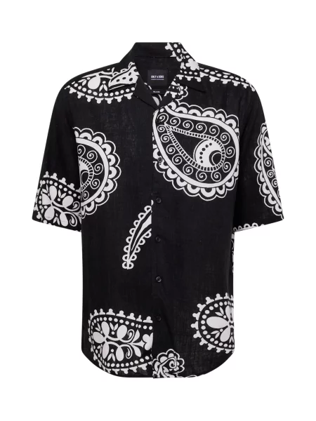 Only & Sons Cămașă ONSAUSTIN negru alb