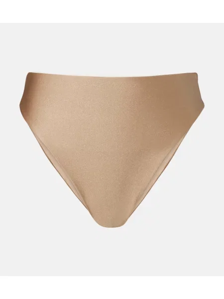 Bikini Jade Swim cu talie înaltă bej