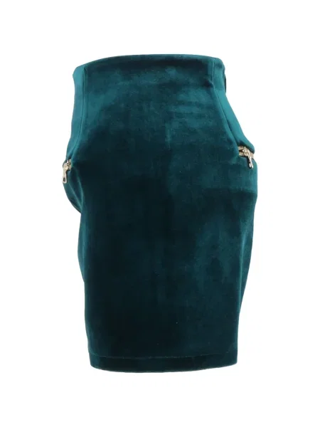 Fusta mini Sandro de catifea verde