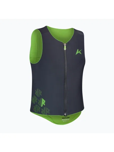 Детска предпазна жилетка Komperdell Ballistic Flex Fit Pro Jr black/green черно