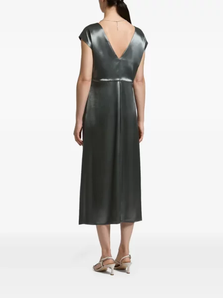 Rochie midi Peserico din satin verde