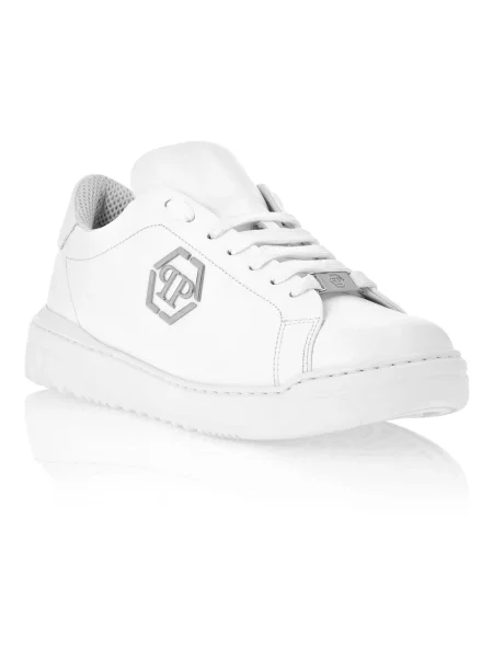 Sneakersy Philipp Plein skórzane białe