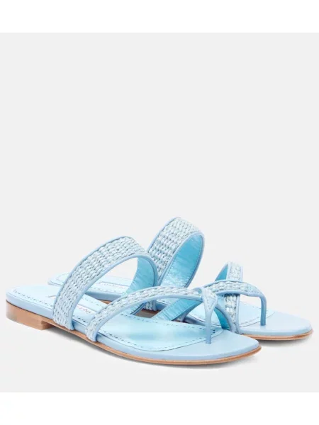 Chiloți tanga Manolo Blahnik albastru