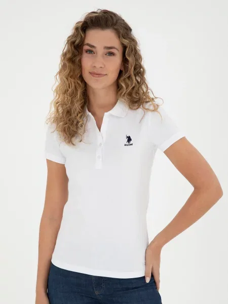 Поло U.s. Polo белое