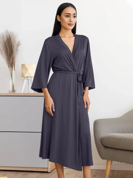 Халат Leinle темно-сірий сірий