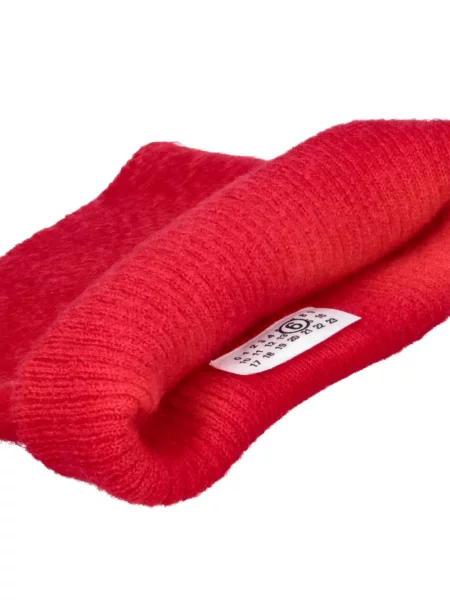 Fular Mm6 Maison Margiela tricotate roșu
