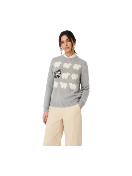Sweter Weekend Max Mara szary