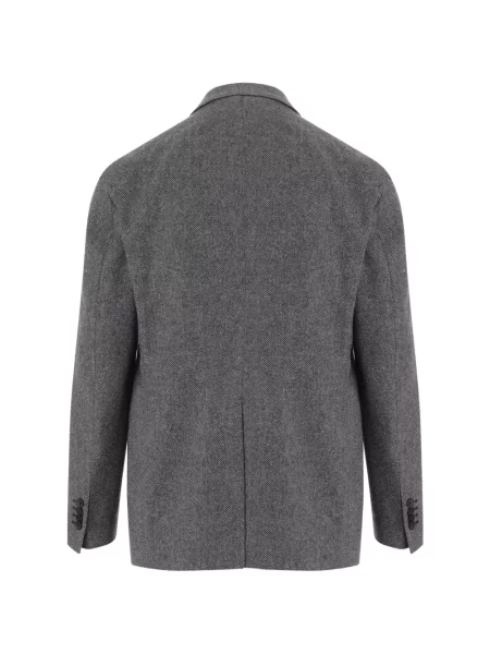 Sacou Tagliatore cu model herringbone gri