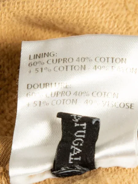 Pantaloni Haider Ackermann din satin cu dungi maro