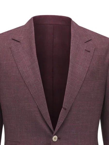 Карирано яке Brunello Cucinelli червено