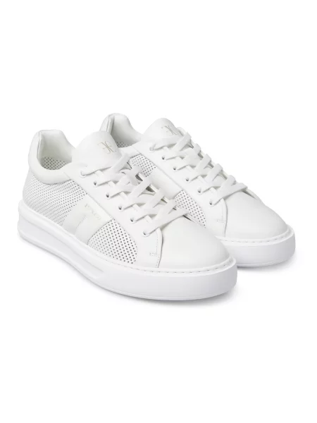 Sneakersy Fabi skórzane białe