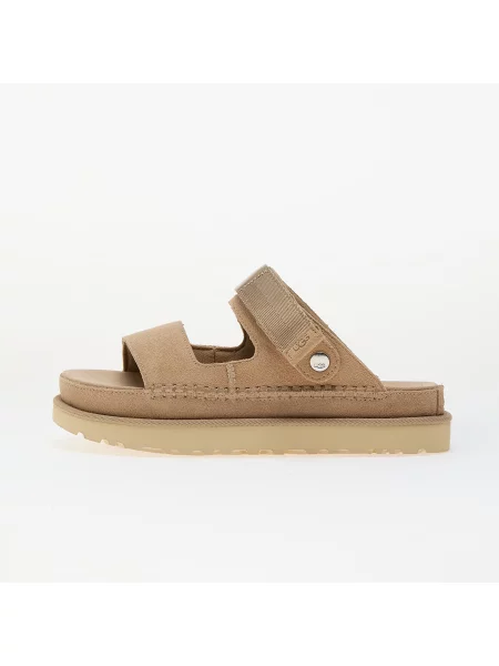 Semišové tenisky Ugg na platformě béžové
