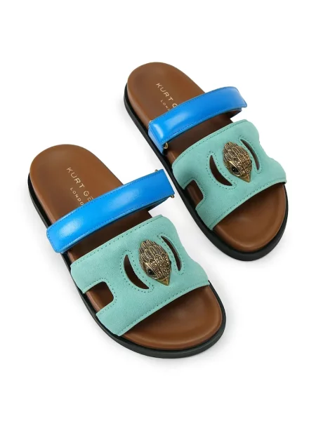 Кожаные вырезать шлепанцы Kurt Geiger London